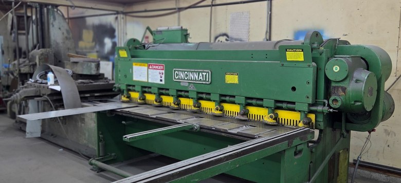 C.C. Ironworks Plate Shear — 8 ft x 10 gauge