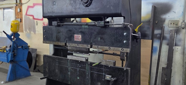 C.C. Ironworks Press Brake — 25 ton