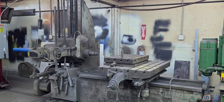 C.C. Ironworks Boring Mill — 5 ft long x 3 ft tall